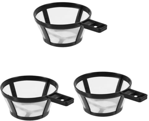DIYEAH 3 Filtros De Té Para Cocinar Filtro De Café Repuesto Para Cafetera Filtro De Té Filtro De Máquina De Café Malla Reutilizable Grande Fino Sin Blanquear De Cafetera