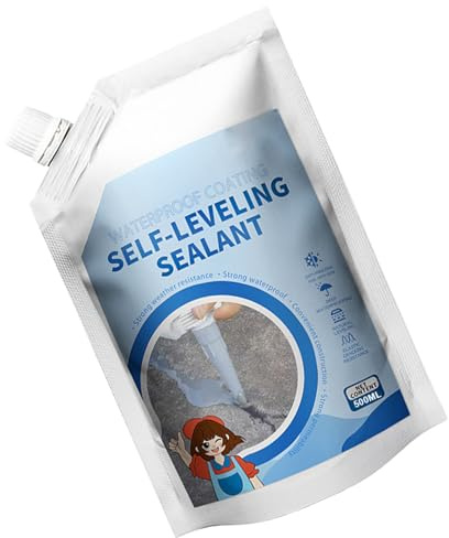 Sellador para Grietas de Hormigón - Autonivelante Relleno De Fugas - Resistente al Agua para Grietas en Paredes y Suelos Sellado 500ml para Sótano, Piscina, Patio,