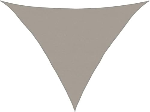 Vela Ombreggiante Triangolare 160 g/m², HDPE Grigio Chiaro 5x5x6 m, Tenda a Vela per Esterno con Protezione UV 90%, Ideale per Giardino, Piscina e Terrazzo
