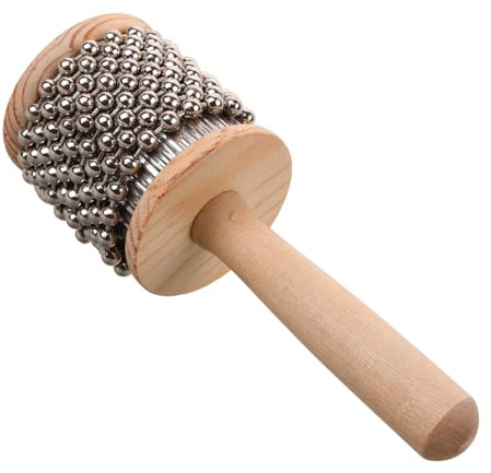 Hoement Cabasa Strumenti Musicali in Legno Portatile per Ragazzo Ragazza Piccoli Strumenti Giocattolo Percussione Cabasa per Ragazzo Ragazza Divertente Strumento Percussione