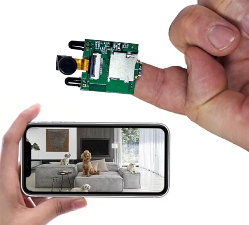 GiDaCom Telecamera wifi infrarossi mini modulo 5 volt 28x29mm gestione tramite APP registrazione video 1080P su micro SD