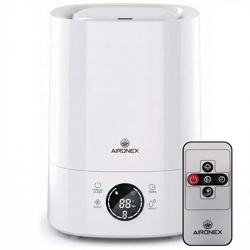 Luftbefeuchter 6 Liter – Top-Fill – Aroma – Luftbefeuchter – Humidifier – Geeignet für Wohnzimmer, Büro, Babyzimmer, Schlafzimmer