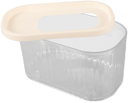 Veemoon Caja de Baño para Hámster Transparente de PS Fácil de Limpiar, Baño para Mascotas Pequeñas Adecuado para Hámster y Cobaya en Casa