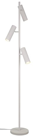 Trio Leuchten Stehleuchte Soka 467700376, Metall Warm Grau, exklusive 3x GU10