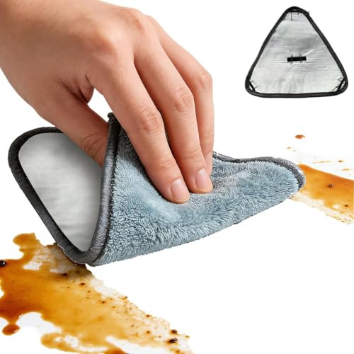 Recambio de Almohadillas para Fregona | 10 Recambios de Paño Triangular para Barrer - Cabezal de Repuesto para Fregona,para Suelos de Madera, Polvo, Hogar, Baño, Cocina, Salón, Dormitorio,