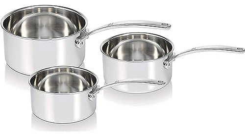 Beka 13416974 Tri-Lux Stielkasserollenset, Edelstahl, Silber, 37.5 x 21.5 x 18 cm
