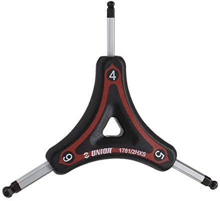 Unior Fahrradwerkzeuge-2362008801 Fahrradwerkzeuge Rot 4, 5 und 6mm