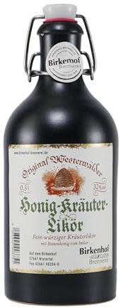 BIRKENHOF Brennerei | Honig-Kräuter Likör | (1 x 0,5l) - 32% vol.
