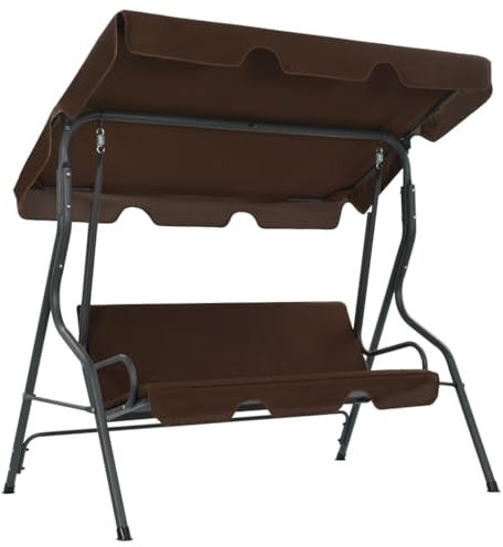 vidaXL Hollywoodschaukel Kaffeebraun Gartenschaukel Schaukelbank Gartenmöbel