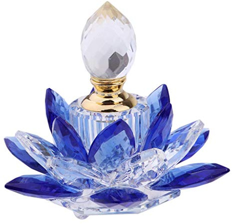 Tubayia 5ml Leer Parfümflasche Kristallglas Lotus Parfümzerstäuber Geschenk für Frauen