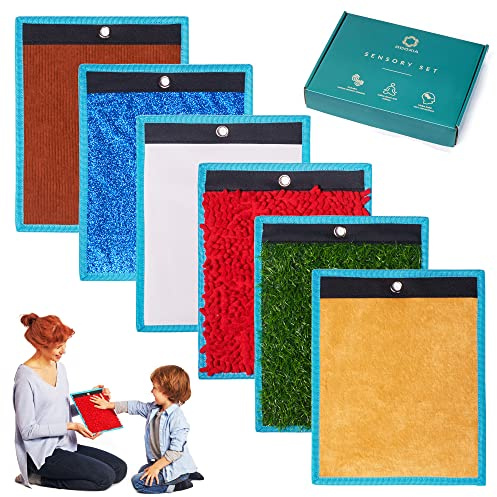 ODOXIA Dalles Sensorielles pour Enfants | Tapis Sensoriels pour Enfants Autistes | Tapis, Disques Sacs De Fèves | Exploration Multisensorielle | Jouets A Texture | Sensory Mats & Discs (Set 2)