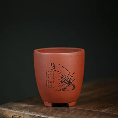 Yulu Succulent Vase à Fleurs de Sable Violet Yulu Pierre Fleur Balcon Vase à Fleurs dans Vase créatif Jardinage céramique Petite orchidée Peinte à la Main