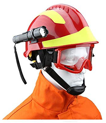 Sicherheits-Schutzhut, harte Hüte Konstruktion, Harte Hüte ABS-Helm mit Taschenlampen-Brille, leicht zu zerlegen, reflektierendes Streifen-Design, Belüftungsöffnung, Rettungsimplementierung,