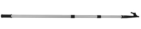 Teleskop-Bootshaken, Bootshaken, Aluminium-Bootshaken, Rutschfest, Ergonomischer Griff, Robust, Verstellbar, Leicht, Teleskop-Bootshaken für Schiff, Yacht (3 Stufen: 106,6–233,6