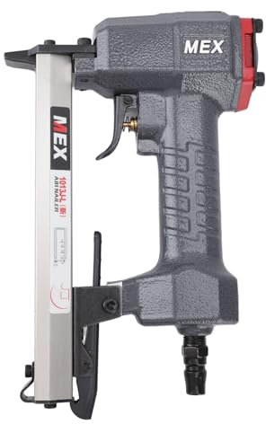Pneumatic Brad Nailer, Portable Cordless Nail Gun Staple Gun Accepts 6‑13mm Nails, U Shape Air Power Nailer Stapler for Woodworking, Carpentry, Upholstery, DIY Project, Trim Work