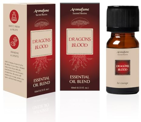 Dragon's Blood Resin Diffuser Blend with Socotra Resin, 3x10ml, Aromafume | Ideal for Spirituality & Rituals | Made with Pure Resin from Socotra | Non-Alcoholic, Non-Toxic & Vegan