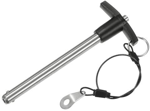 M METERXITY Perno Bloccaggio Maniglia T, 25/64 [10mm] Dia., Lunghezza Utilizzo 3-15/16 [100mm] per Serrature Rilascio Rapido Pulsante Cavo Lanyard per Aviazione [Acciaio Inossidabile 304]