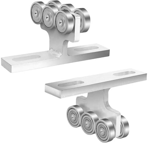 Conjunto de Carro de 6 Ruedas, 2 uds., Capacidad de Carga de 255KG, Carro de Rodillos con Rodamientos de bajo Ruido para Instalación de Polipasto Eléctrico