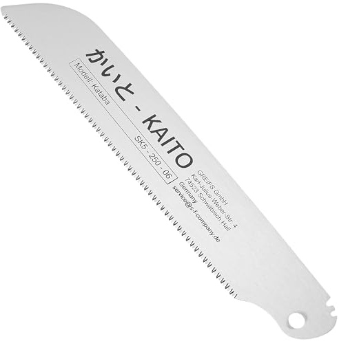 KAITO® Profi Japansäge Zugsäge japanische Säge Holz für Gewerbe & Heimwerk Handsäge Holzsäge Feinsäge (Kataba/Blatt)