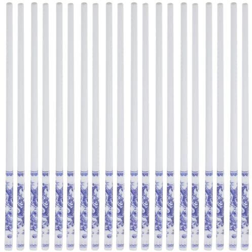 OUNONA 10paia Bacchette Ceramica Riutilizzabili Resistente Lavastoviglie Bacchette Cibo Multiuso Design Elegante Per Casa e Cena