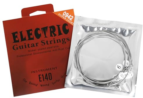 6pcs E Gitarren Saiten .009-042 Hoch Kohlenstoffstahlkerne Saiten 6-Saiten Gitarre Perfekte Intonation Ersatz Rostproof