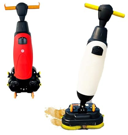 EPIKNOWEE Fregadora de Suelos Profesional de Empuje Sis-Tema Automático de Secado y Recogida con Racleta para Terrazo, Fregadora de Grandes Superficies, Mármol y Baldosas de Lujo
