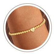 SLOONG Armband Damen Gold, Mädchen Geschenke für 5 6 7 8 9 10 11 12 Jahre Armband mit Buchstaben S Armkette Personalisiert Armbänder Jewelry GoldSchmuck Weihnachtsgeschenke für Kinder Mädchen