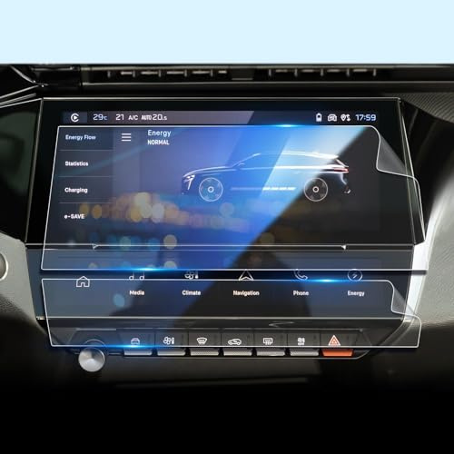 BEIBEINOYA Transparent Screen Protector for Peugeot 308 408 SW 10 Inch,Car Dashboard Membrane Protective TPU Film Screen Protector,C-i-Toggles + i-Cockpit
