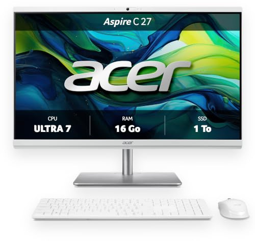 Acer Aspire C 27 | Tout-en-Un | Core Ultra 7 | 16Go/1To | Blanc
