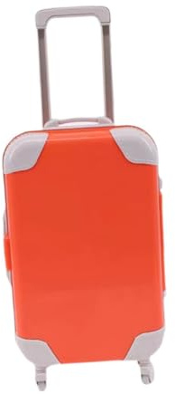 drburpily Dockväska Babydocktillbehör Snygg lekväska Present till alla små barn Modeväska Babytillbehör Tillverkad av PP Tillbehörsväska Resebärleksak , Orange , 9x4.5x14.8 cm