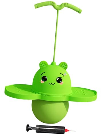 Ysyqkn Pogo Ball mit Griff, Pogo Hüpfball mit Pumpe, Pogo Stick Sprung Pogo Sprung für, Grün