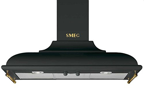 Hotte decorative murale Smeg KC19AOE - Hotte aspirante Pyramide - largeur 90 cm - Débit d'air maximum (en m3/h) : 788 - Niveau sonore Décibel mini. / maxi. (en dBA) : 50 / 70