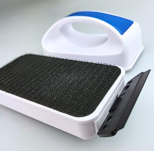 Finest-Filters Floating Extra Strong Magnetic Glass Aquarium Algae Cleaning Scraper Brush Fish Tank Cleaning Tool With Handle (Large)