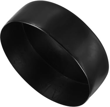 sourcing map 170mm(6.7) Rubber End Caps Round Vinyl Plug Black, 50mm H | Insert Plastic End Caps for Tubing, Fence, Pipe Post, Furniture, Railing