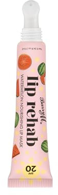 Barry M Lip Rehab with SPF 20 Lip Mask | Watermelon Scent | Clear Hydrating Lip Mask