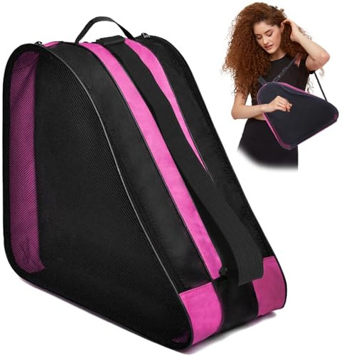 Schlittschuhtasche Tasche, Rollschuh Tasche, Ice Skate Bag mit Verstellbar Trageriemen, Atmungsaktive Eislauftasche, Schlittschuhtasche, Tragbare Inline-Skate-Tasche, Rollschuhtasche für Herren Damen