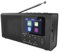 EMOS - DAB+ Radio mit Bluetooth und Dual-Stromversorgung - tragbares Digitalradio mit Wecker, Sleeptimer und 40 Speicherplätzen - 4x Schnellwahl - Küchenradio DAB+FM mit TFT LCD Farbdisplay - Schwarz