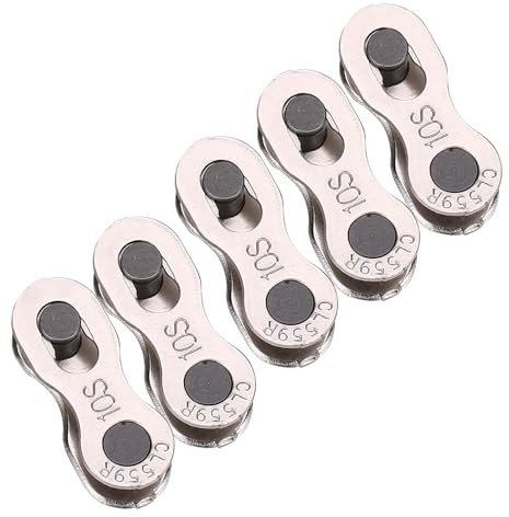 Haosie 10 Speed Chain, 5 Pairs Bike Chain Link, Speed Quick Link | Connector Removal Tool for Mountain Bicycle