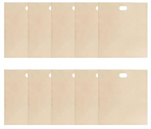 ZYNCUE Paquete de 10 bolsas reutilizables para tostadoras para sándwiches, resistentes al calor hasta 250 °C, tela de fibra de vidrio recubierta de PTFE antiadherente, para horno, microondas y