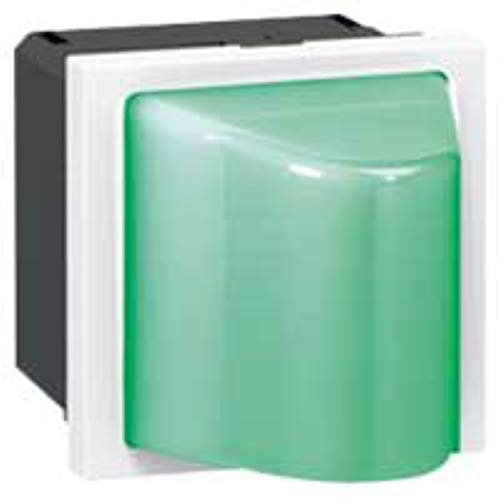 Legrand 078572 Mosaic Hublot, 2 Modules, 230V, 0.2W ou 1W, Vert