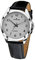 Atrium Damen Armbanduhr Klassisch Sehr Deutlich Silberfarben Analog Quarz mit Leder Armband Schwarz A11-10