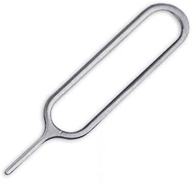 Etech Collection SIM-Karte Tablett Entferner Eject Pin Schlüssel Werkzeug für iPhone iPad Samsung Galaxy Smart Phone/Tablet und mehr (Silber), 50 Pack