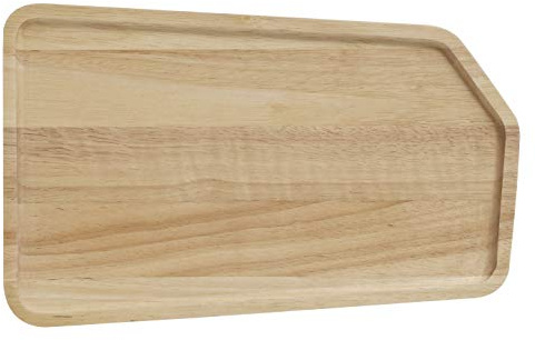 Stanley Rogers Serveringsbräda 35 x 22 cm, högkvalitativ ostbräda, trämatbräda, mångsidig skärbräda, serveringsbräda för ost, rektangulär brödtidstavla (färg: brun)