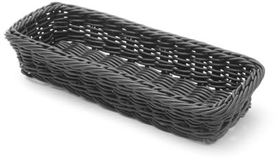 HENDI Cesta para cubiertos - Negro - 270x100x(H)45 mm