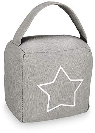 Relaxdays Türstopper Sack, moderner Türsack in Vintage Design, Boden, Stofftürstopper mit Griff, 18,5x14x10 cm, Farbwahl