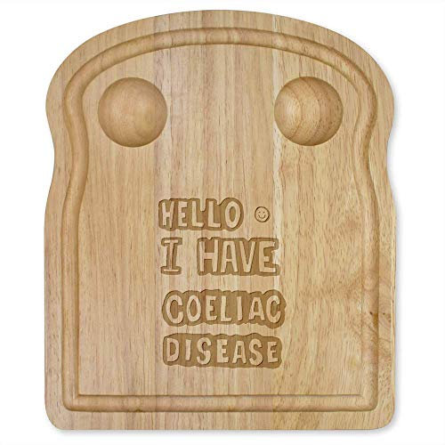 Azeeda 'I Have Coeliac Disease' Wooden Breakfast Board (WB00025848)