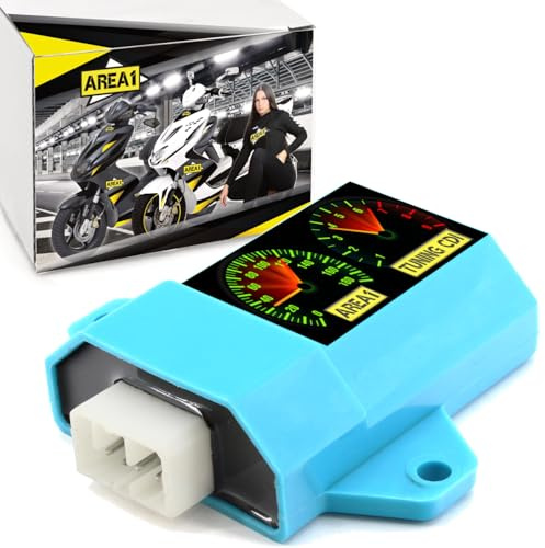 Area1 Tuning CDI Zündbox für 4Takt kompatibel mit Gilera Runner 125 200 VX/ST, DNA 125 180, Nexus Beverly Liberty Carnaby 125, für Vespa S ET4 125 150, GT 125 200, GTV GTS LX 125 LXV 150, SportCity125