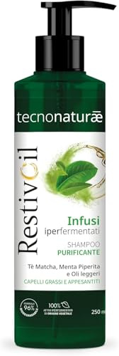 RestivOil Tecnonaturae, Shampoo Purificante, 250 ml | Per Capelli da Normali a Grassi, Azione Purificante