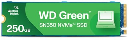 Western Digital WDS250G2G0C WD Green SN350 NVMe Gen3 PCIe, M.2 2280, 250 GB, interne SSD, bis zu 2400 MB/s