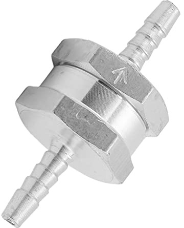 , Clapet Anti-retour D'Essence D'Huile Clapet Anti-retour à Sens Unique en Alliage D'aluminium Universel pour Carburant Essence Huile Essence Prévention du Refoulement de (4mm)